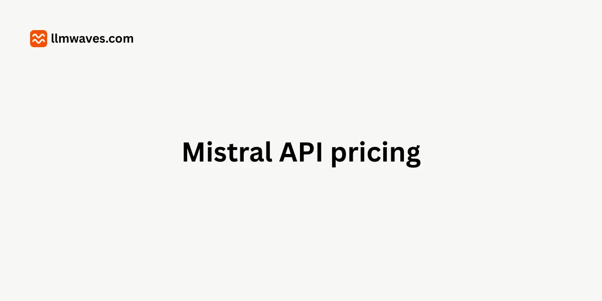 Mistral API pricing: 8 active models, and the 5 retired families still billed as current (September 2026)